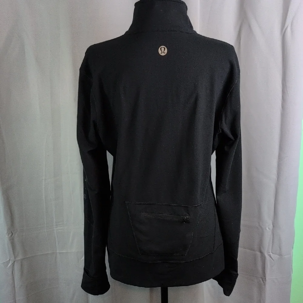 lululemon athletica Black‎ Fitted Zippered Pullover
